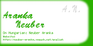 aranka neuber business card